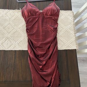 Dark red homecoming dress size XS